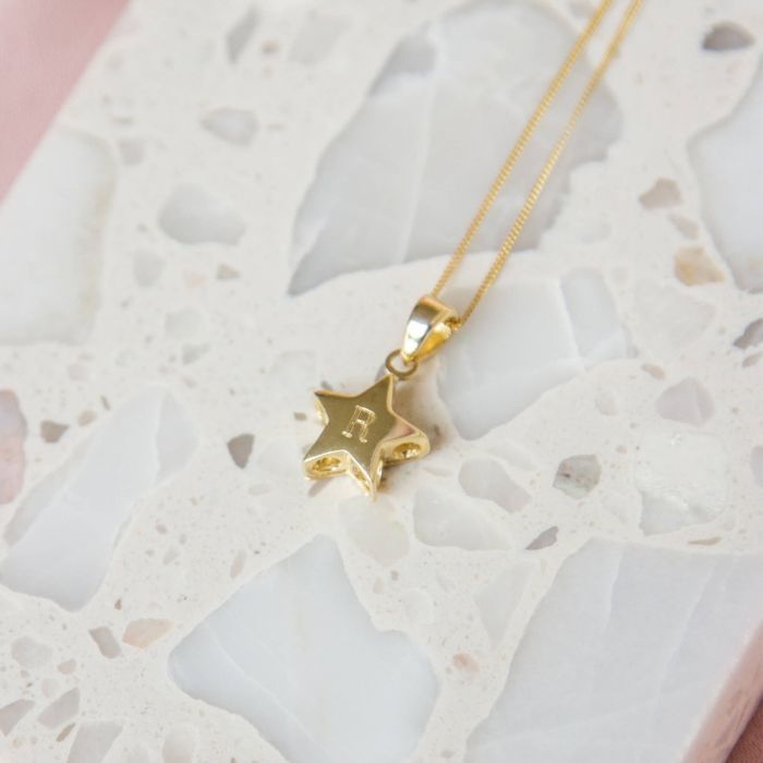 Elements Gold Small Star Pendant-3