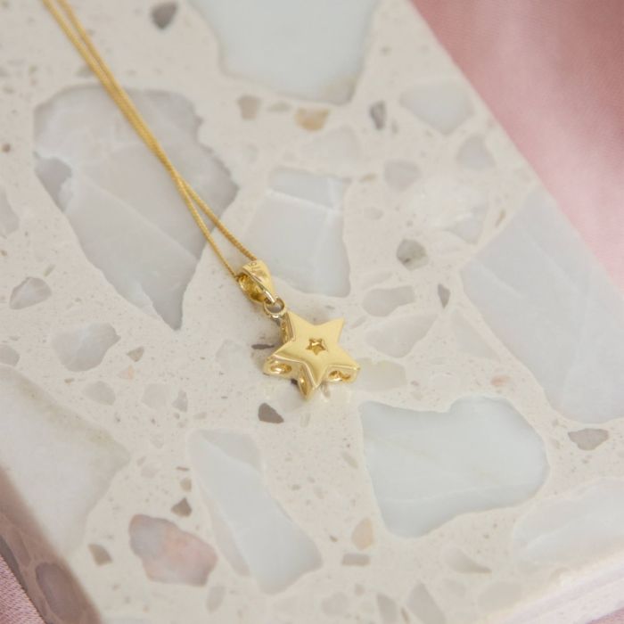 Elements Gold Small Star Pendant-4