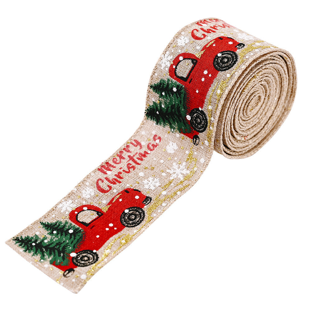 Car & Christmas Tree Ribbon - n/a at Dealshubindia