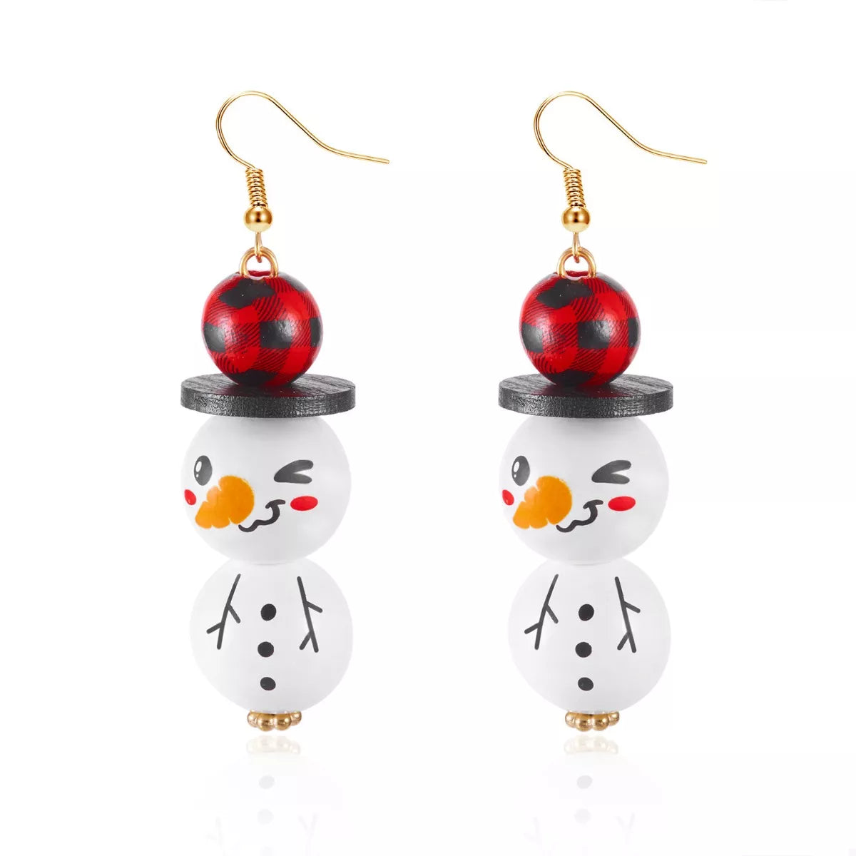 Christmas Snowman Dangle Earrings - n/a at Dealshubindia