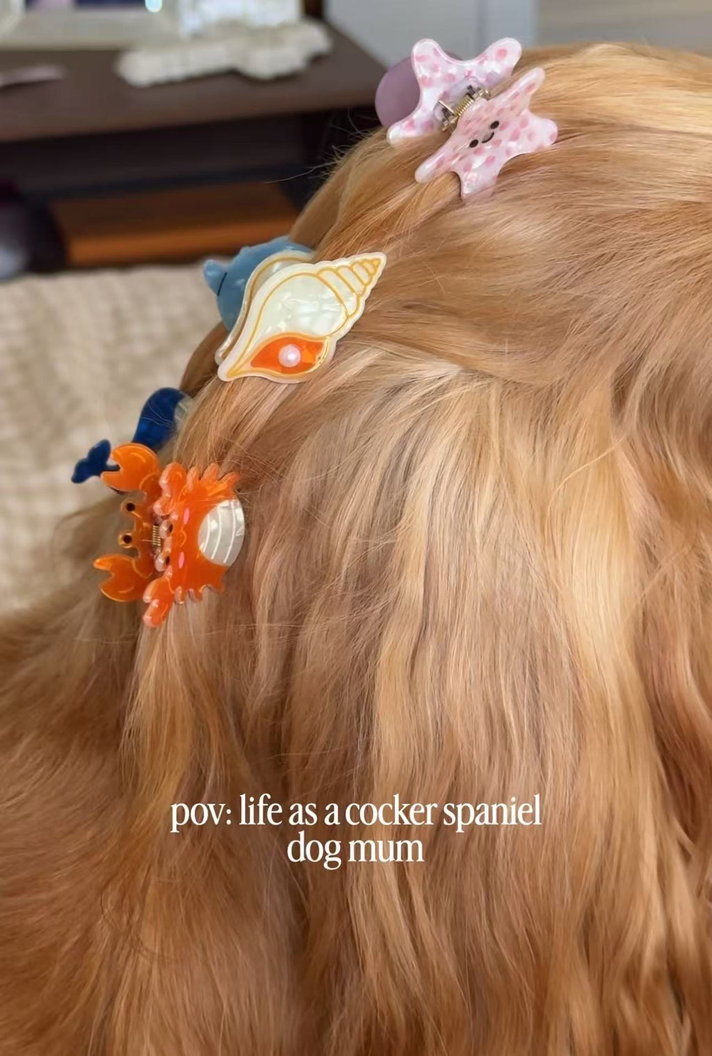 PAWSOME PETS NEW YORK Hand-painted OCEAN COLLECTION SMALL Hair Clip | Eco-Friendly - hair claws at Dealshubindia