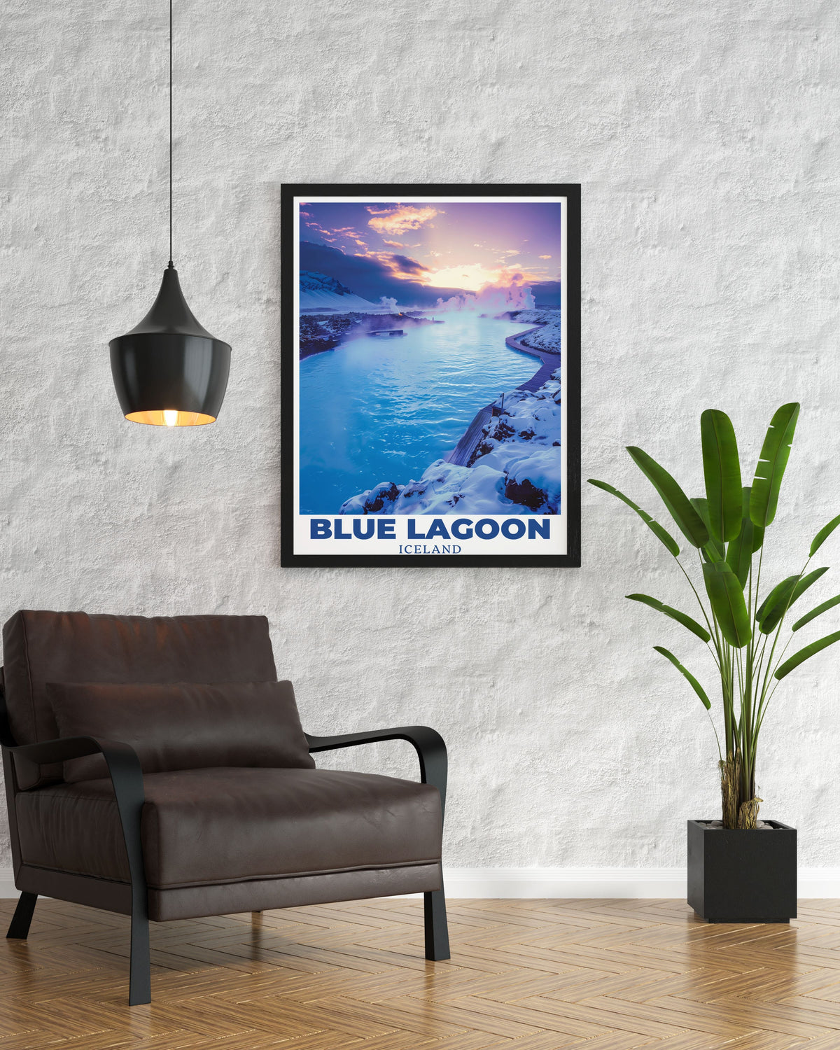 Blue Lagoon Poster Print - Blue Lagoon Travel Poster - Blue Lagoon Art Print - Blue Lagoon Travel Print - Iceland Living Room Decor