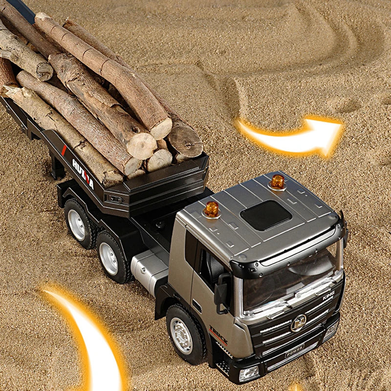 RC Flat Truck 9-Channel Alloy Remote Control Trailer