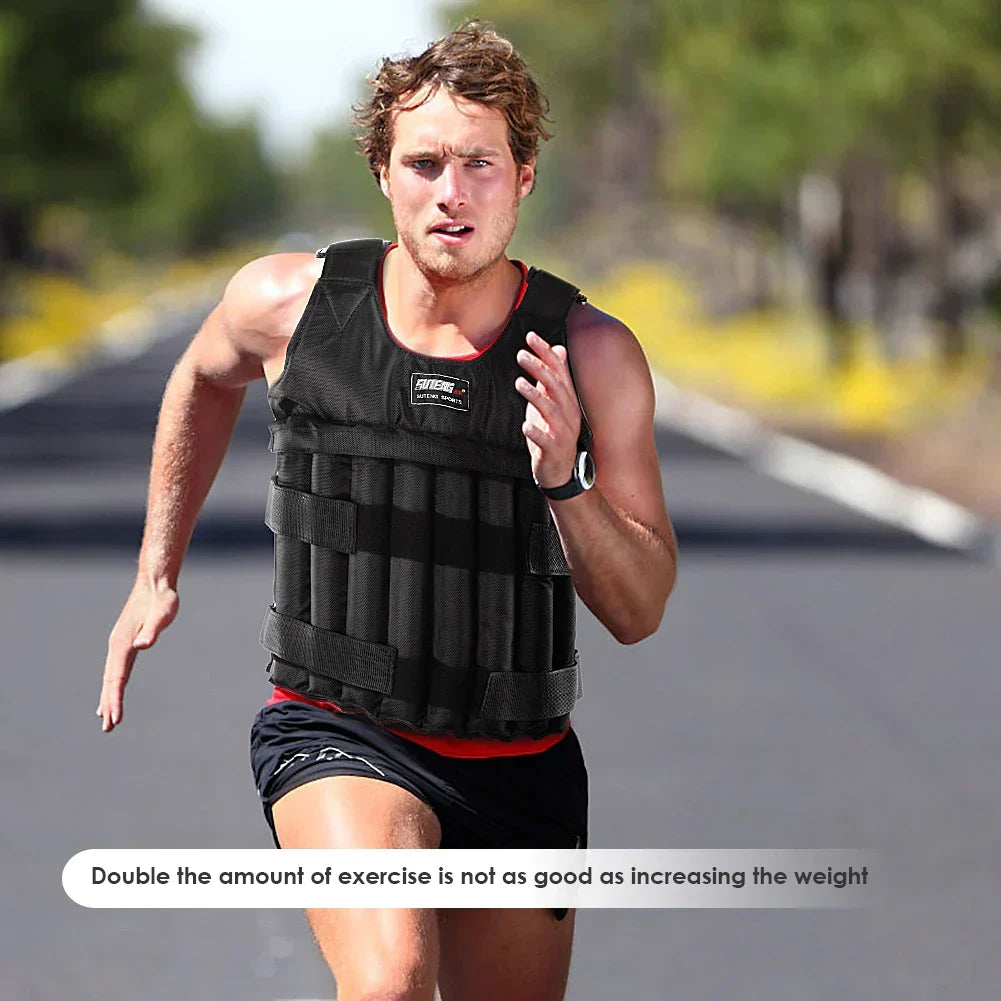 Adjustable Weighted Vest For Fitness Training - Sports & Fitness > Exercise, Gym & Fitness > Gym Equipment & Accessories at Dealshubindia