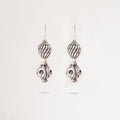 Double Carved Ball Earrings-0