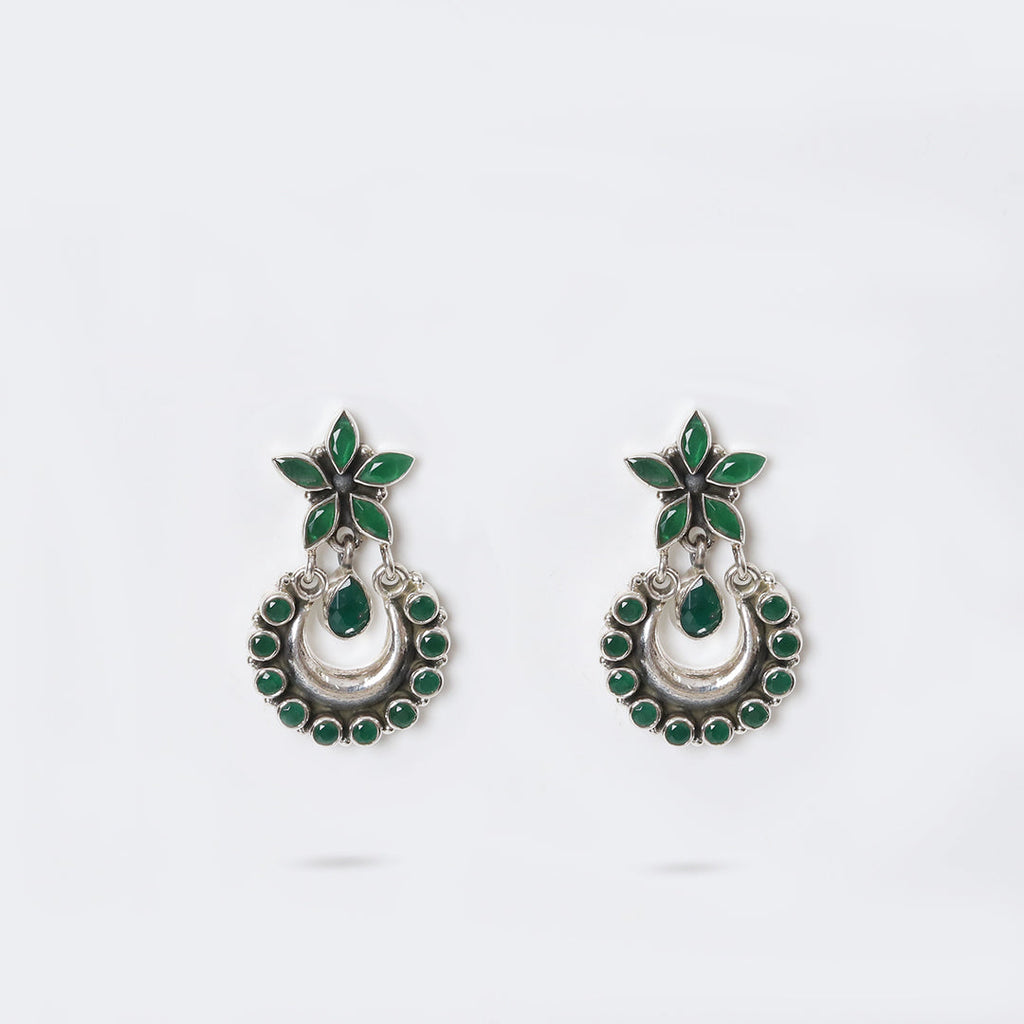 Hydro Emerald Green Chandbali