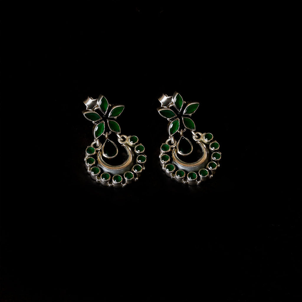 Hydro Emerald Green Chandbali