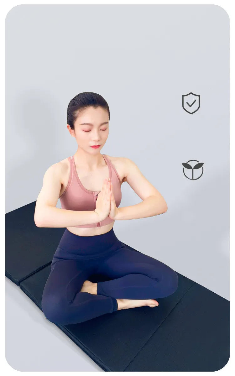 Tri-Fold Fitness Mat - Sports & Fitness > Exercise, Gym & Fitness > Yoga & Pilates at Dealshubindia