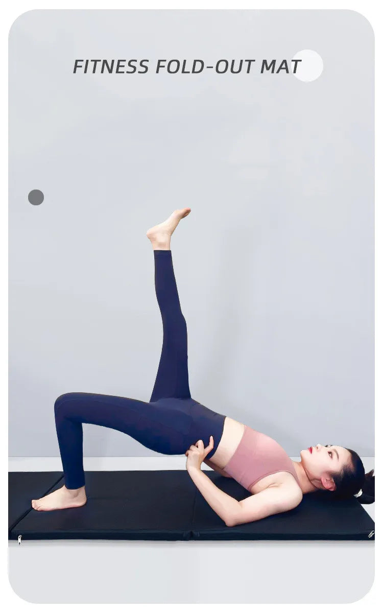 Tri-Fold Fitness Mat - Sports & Fitness > Exercise, Gym & Fitness > Yoga & Pilates at Dealshubindia