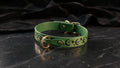 Discreet Day Collar – Moon And Stars Leather Choker Metal Buckle.