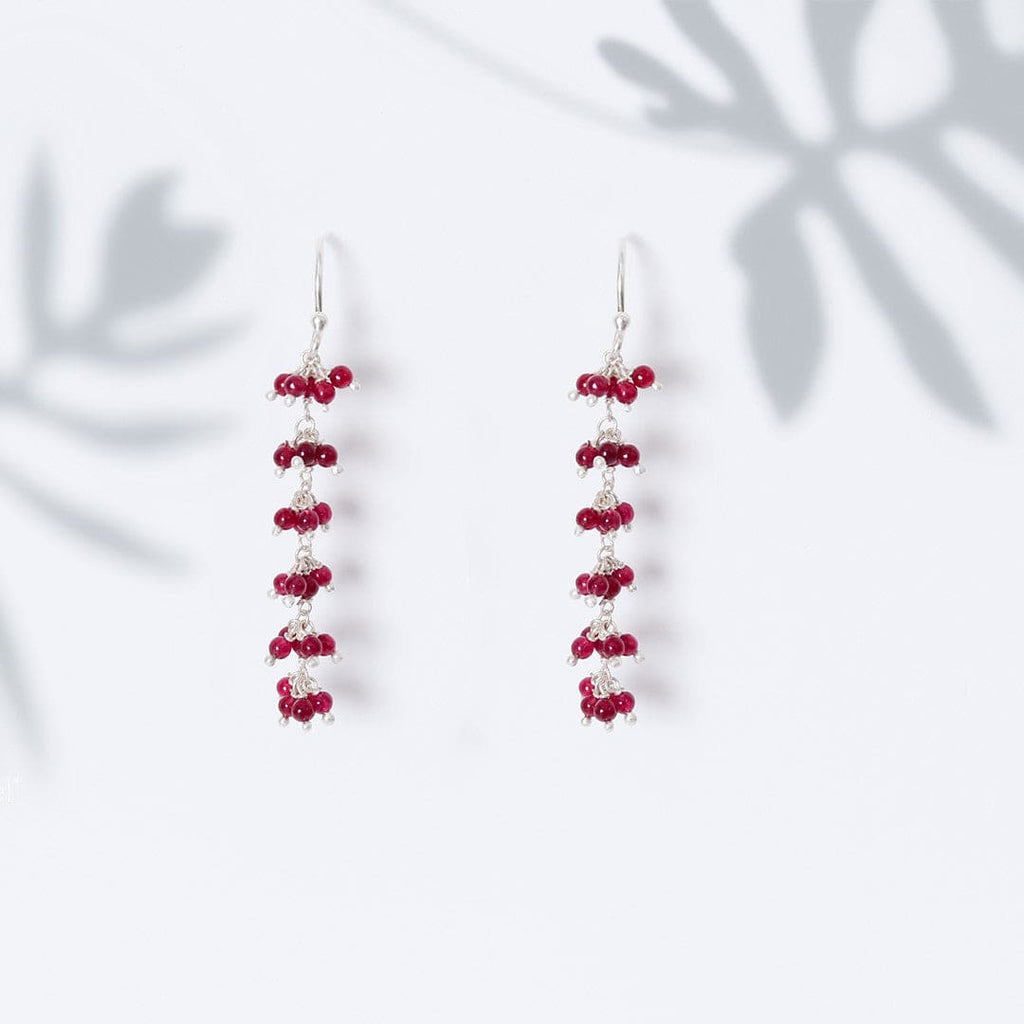 Gajra - Ruby Earrings