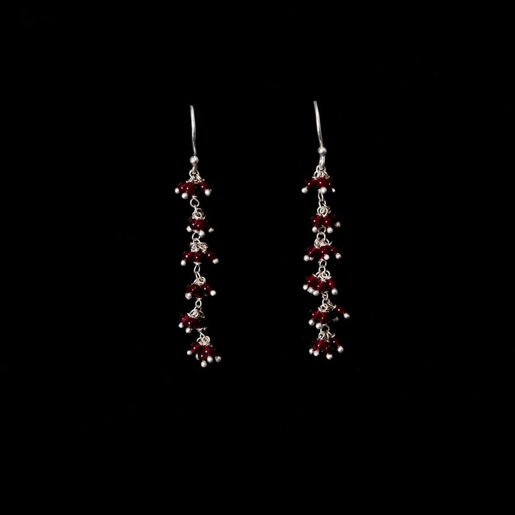 Gajra - Ruby Earrings