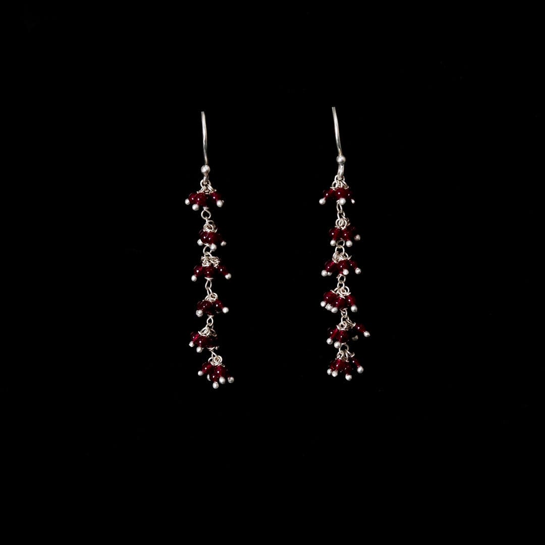 Gajra - Ruby Earrings