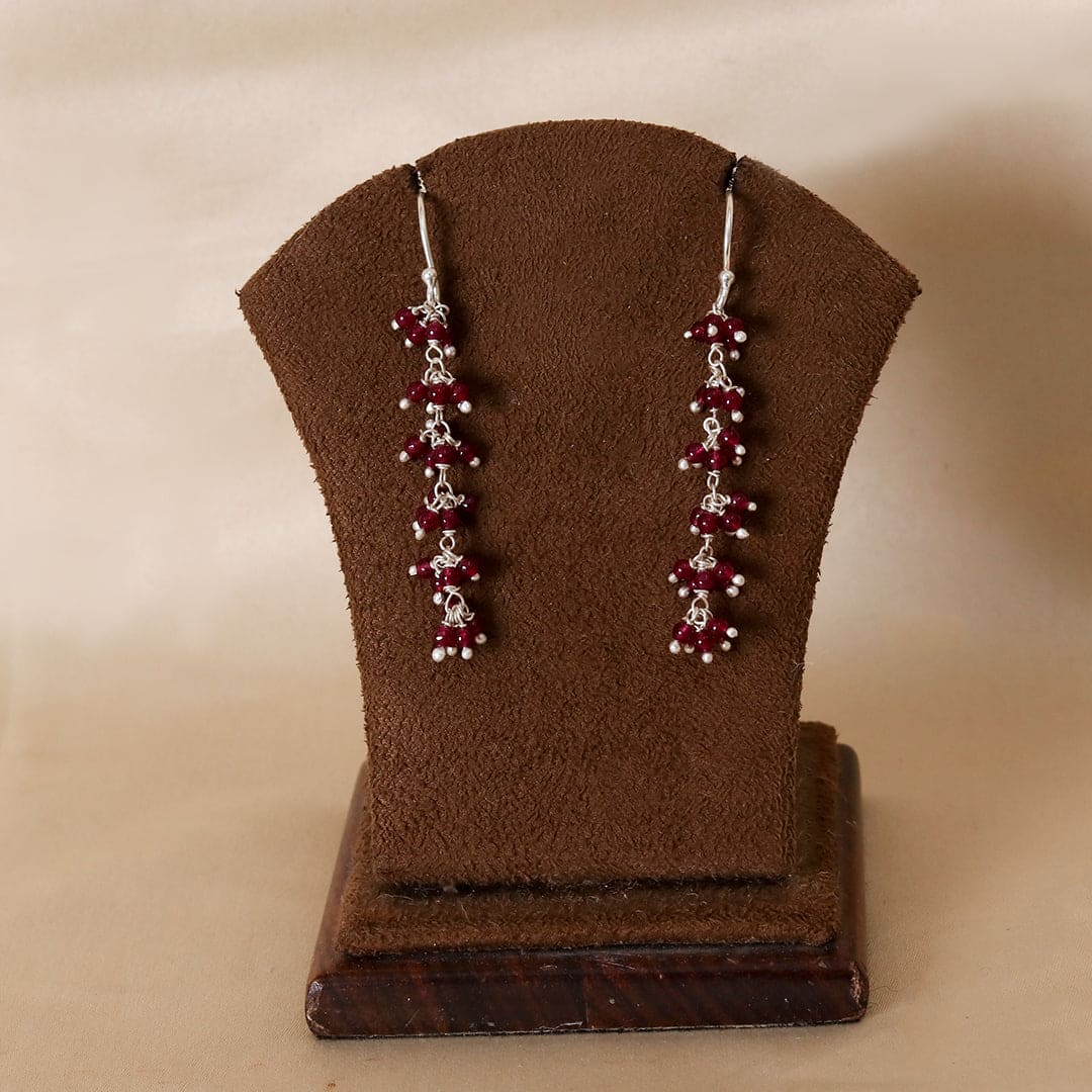 Gajra - Ruby Earrings