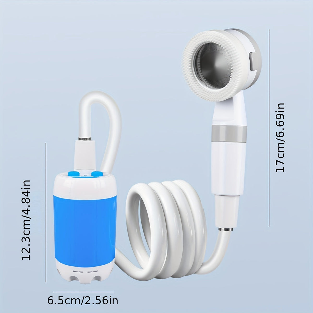 Portable Electric Camping Shower USB Rechargeable - Portable Showers & Privacy Enclosures at Dealshubindia