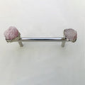 Set of 4 - Cabinet/Door/Drawer/Kitchen Handle and Pull - Rose Quartz/Agate stainless steel handles