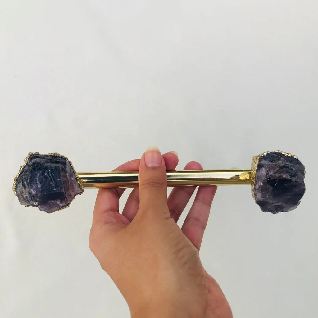 Amethyst Agate Cabinet Handles – Set of 4
