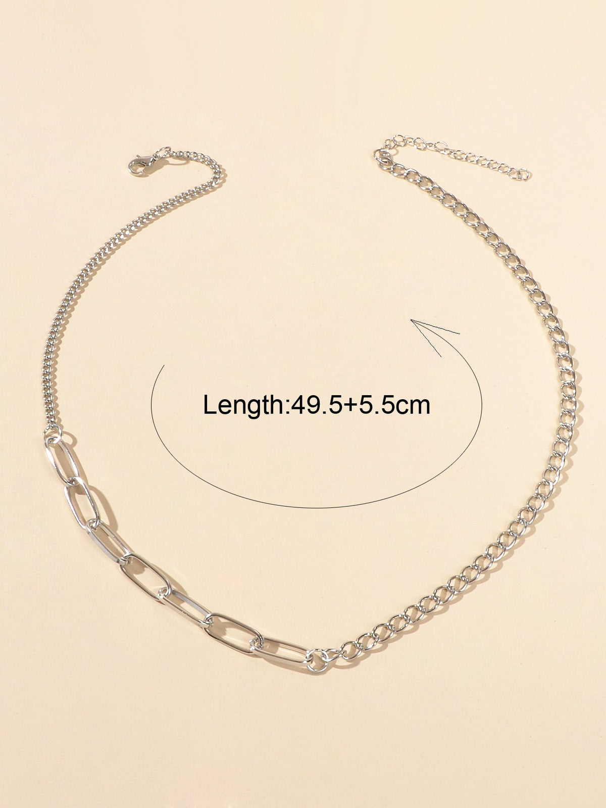 Good Quality Silver Thick Chain Necklace Women Collar Party Decoration Accessory