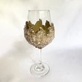 Crystal Wine Glasses with Rose Quartz Agate – 16 oz-0