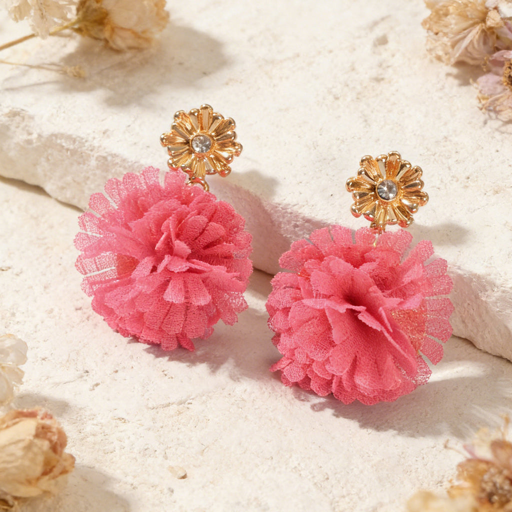 Lovely Jewellery Colorful Flower Drop Dangle Earrings Stunning Women Accessories
