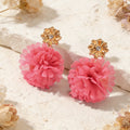 Lovely Jewellery Colorful Flower Drop Dangle Earrings Stunning Women Accessories