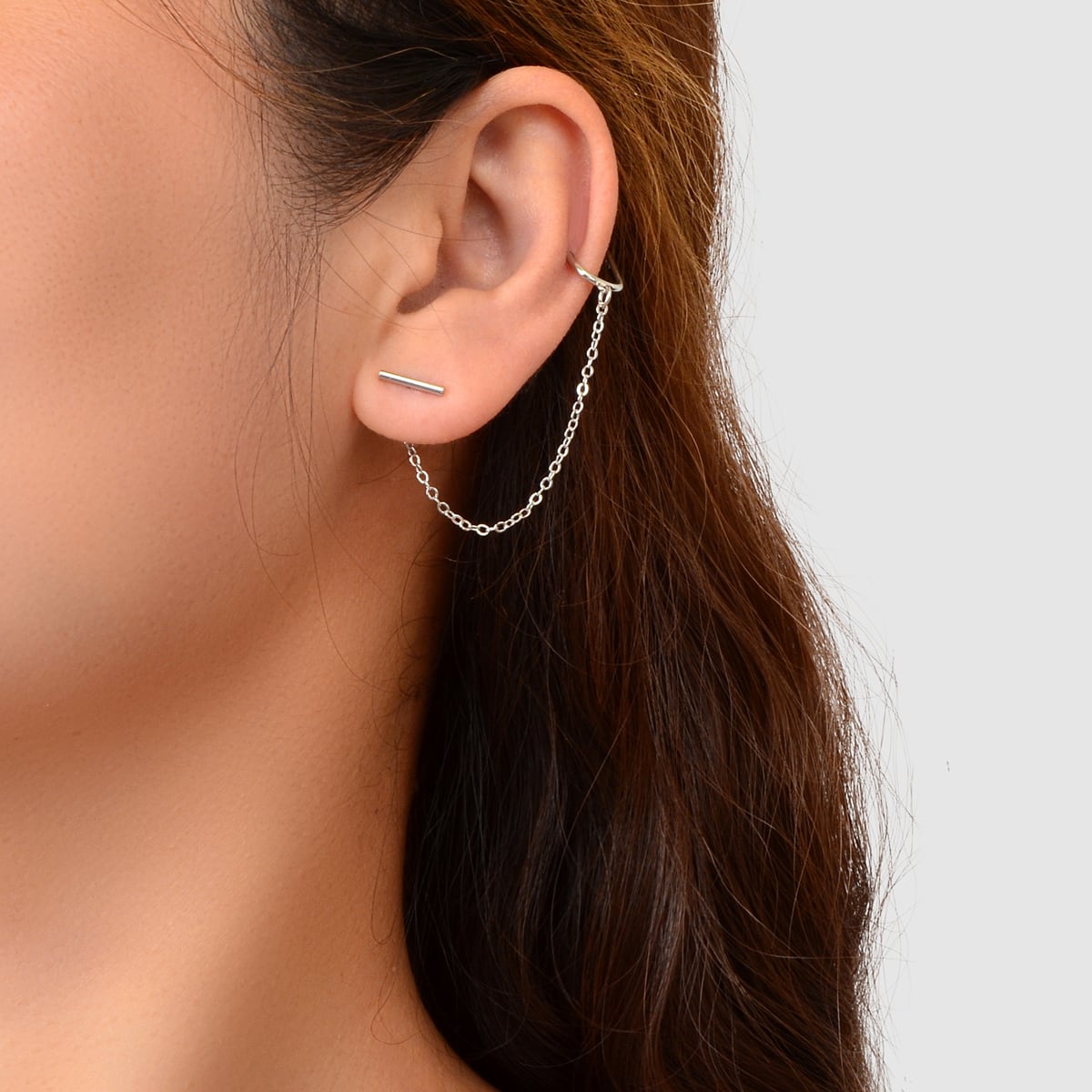 Chic Silver Tassel Fringe Drop Dangle Earrings Stylish Elegant Accessory Jewelry