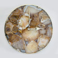 Brown Agate Round Wall Clock-0