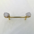 Clear Quartz Agate Cabinet Handles – Set of 4