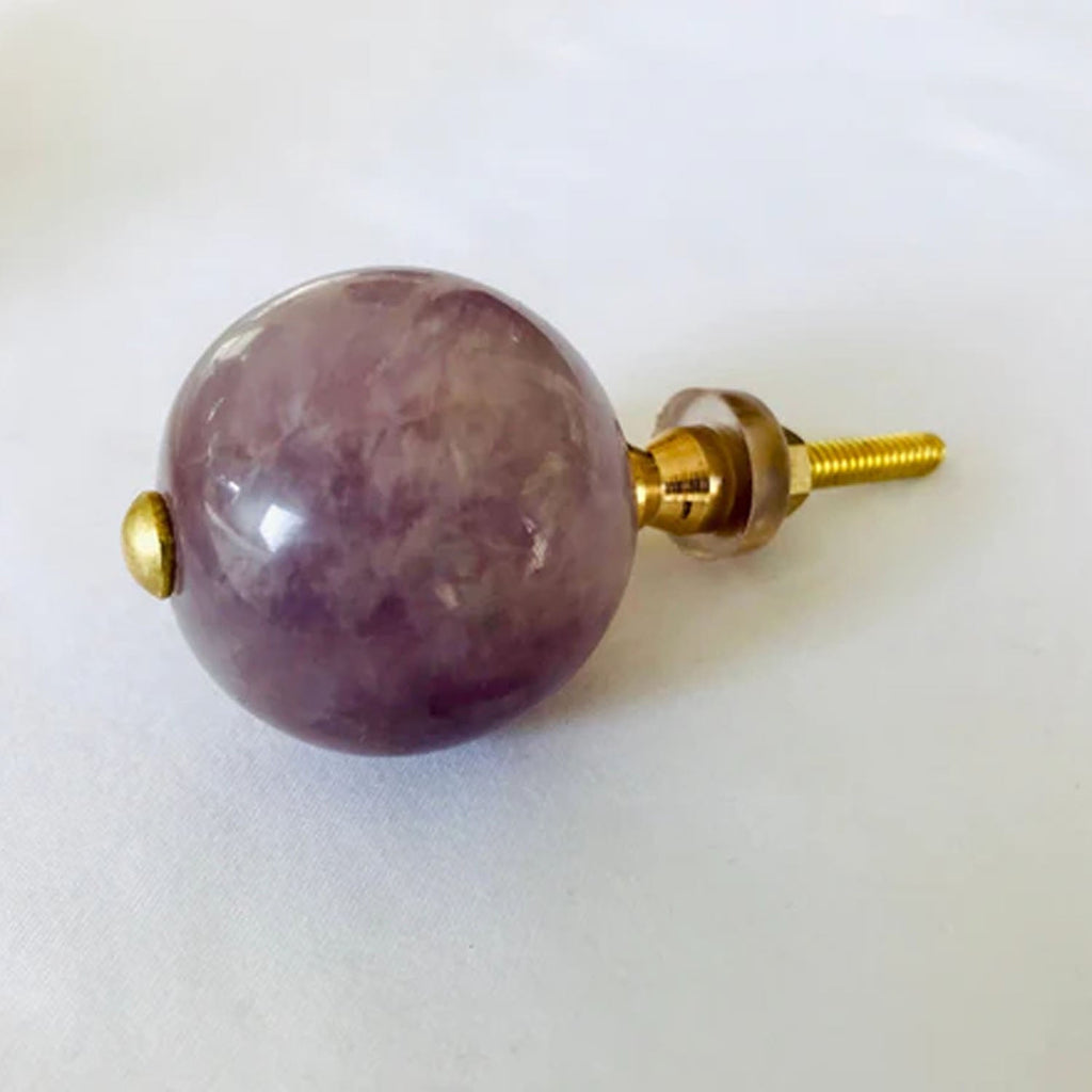 Amethyst Sphere Cabinet Knobs