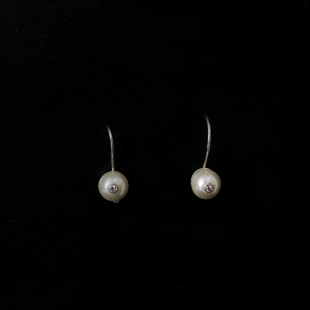 Pearl Diamond Earrings