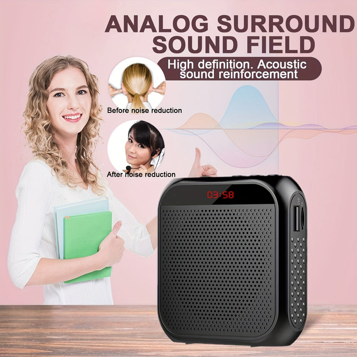 Portable Voice Amplifier with Headset Microphone - Audio & Video > Speakers > Bluetooth Speakers at Dealshubindia
