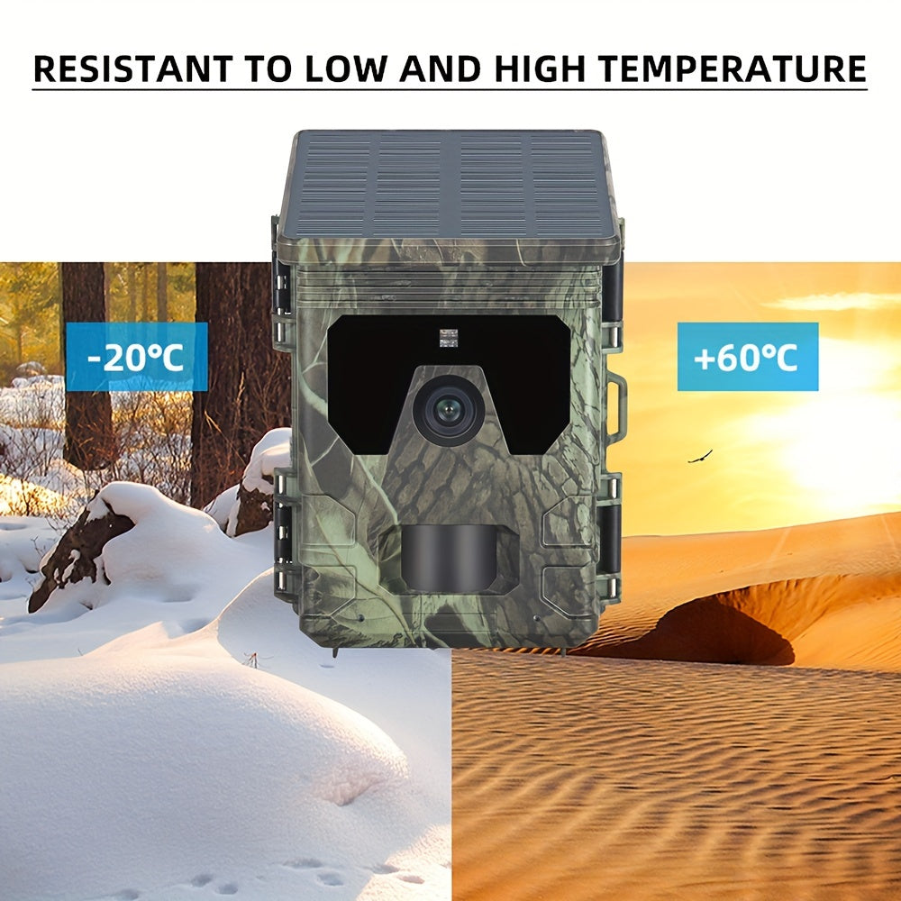 Solar-Powered 4K Wildlife Trail Cam Hunting Camera - Cameras & Optics > Cameras > Trail Cameras at Dealshubindia