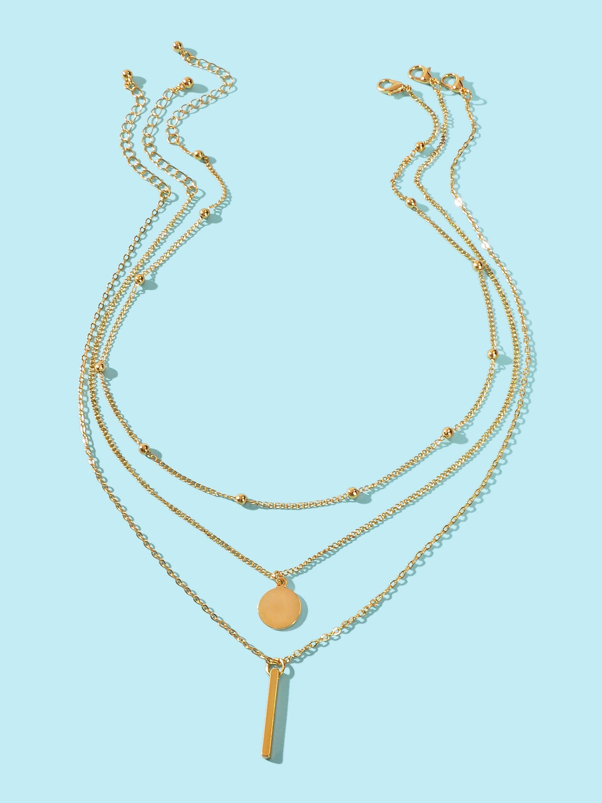 Stunning Multi-Layered Chain Link Necklace Trendy Statement Jewellery for Women