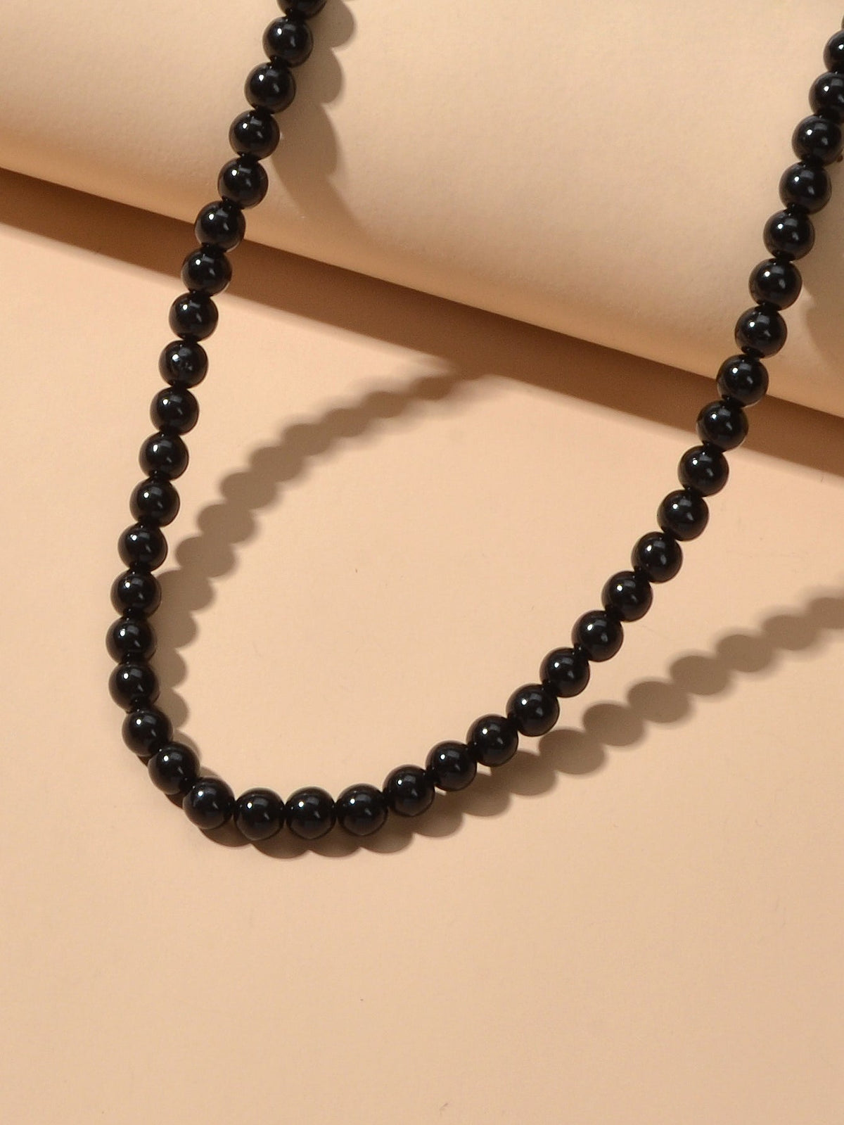 Short Black Beads Necklace Pearl Choker Wholesale Price Jewellery Accessories