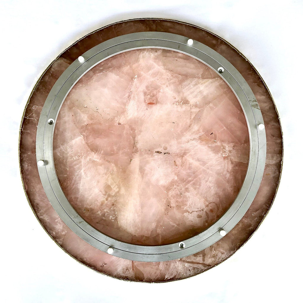 Rose Quartz Agate LazySusan | Countertop | Turntable | Centerpiece