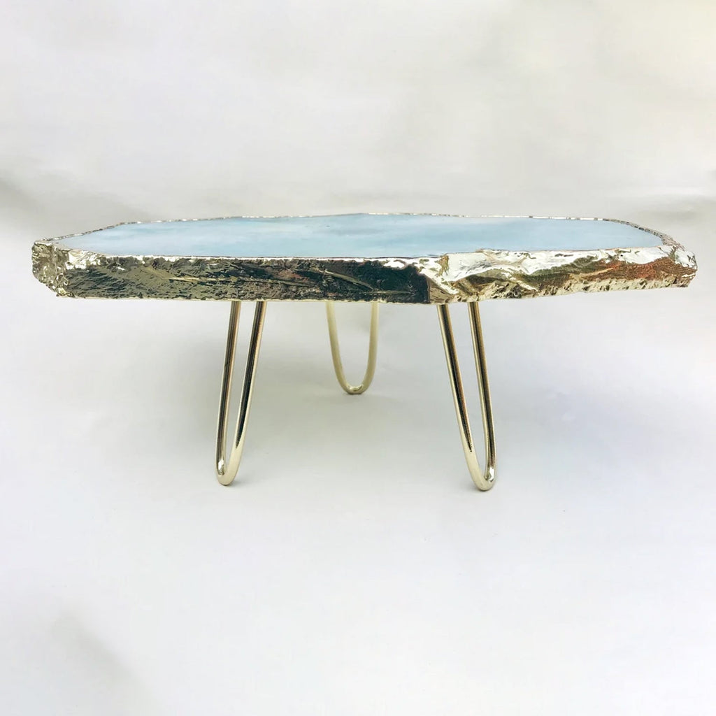 Blue Agate Cake Stand/Centerpiece/Display Stand/Tray