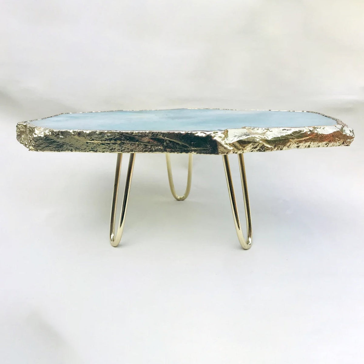 Blue Agate Cake Stand/Centerpiece/Display Stand/Tray