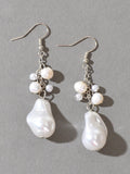 Perfect Wedding Engagement Jewellery Faux Pearl Irregular Dangle Party Earrings