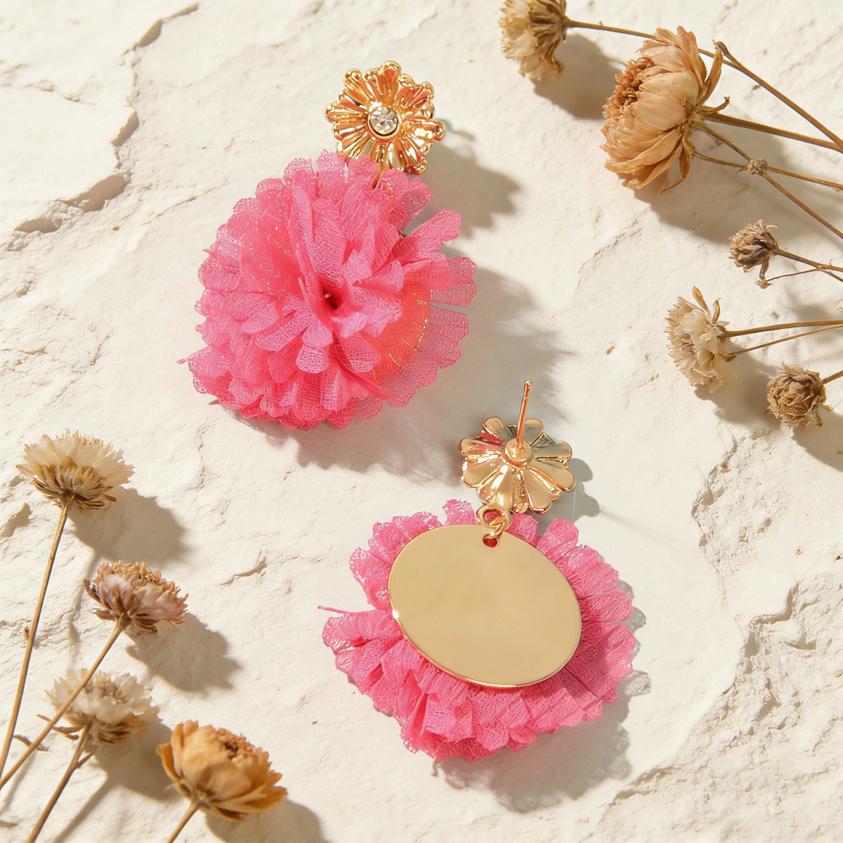 Lovely Jewellery Colorful Flower Drop Dangle Earrings Stunning Women Accessories