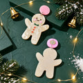 Lovely Acrylic Gingerbread Man Dangle Earrings Girl Christmas Festival Jewellery