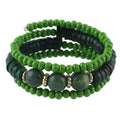 Ethnic Jewelry Handmade Colorful Bead Multi-layer Chain Bohemian Bangle Bracelet