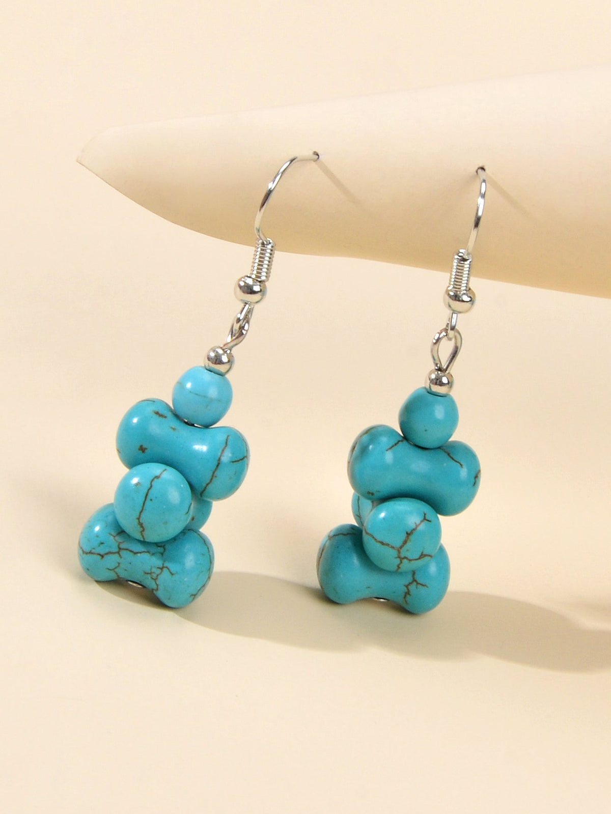Ethnic American Jewellery Turquoise Geometric Dangle Bohemian Female Earrings