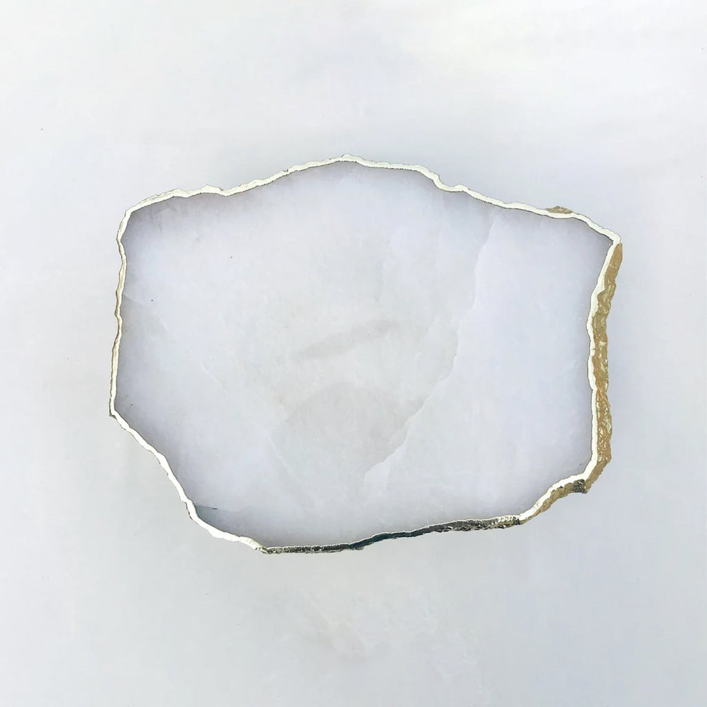 White Agate Cake Stand/Centerpiece/Display Stand/Tray