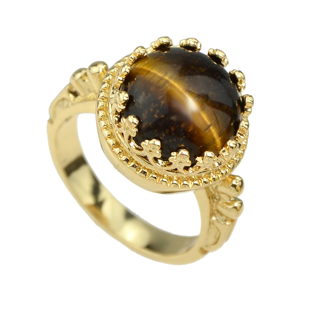 Retro Women Accessories Colorful Resin Round Ball Finger Band Ring Jewelry Gift