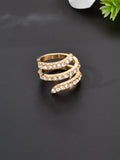 Elegant Stunning Spiral Diamond Ring Timeless Sparkling Finger Jewellery Gift