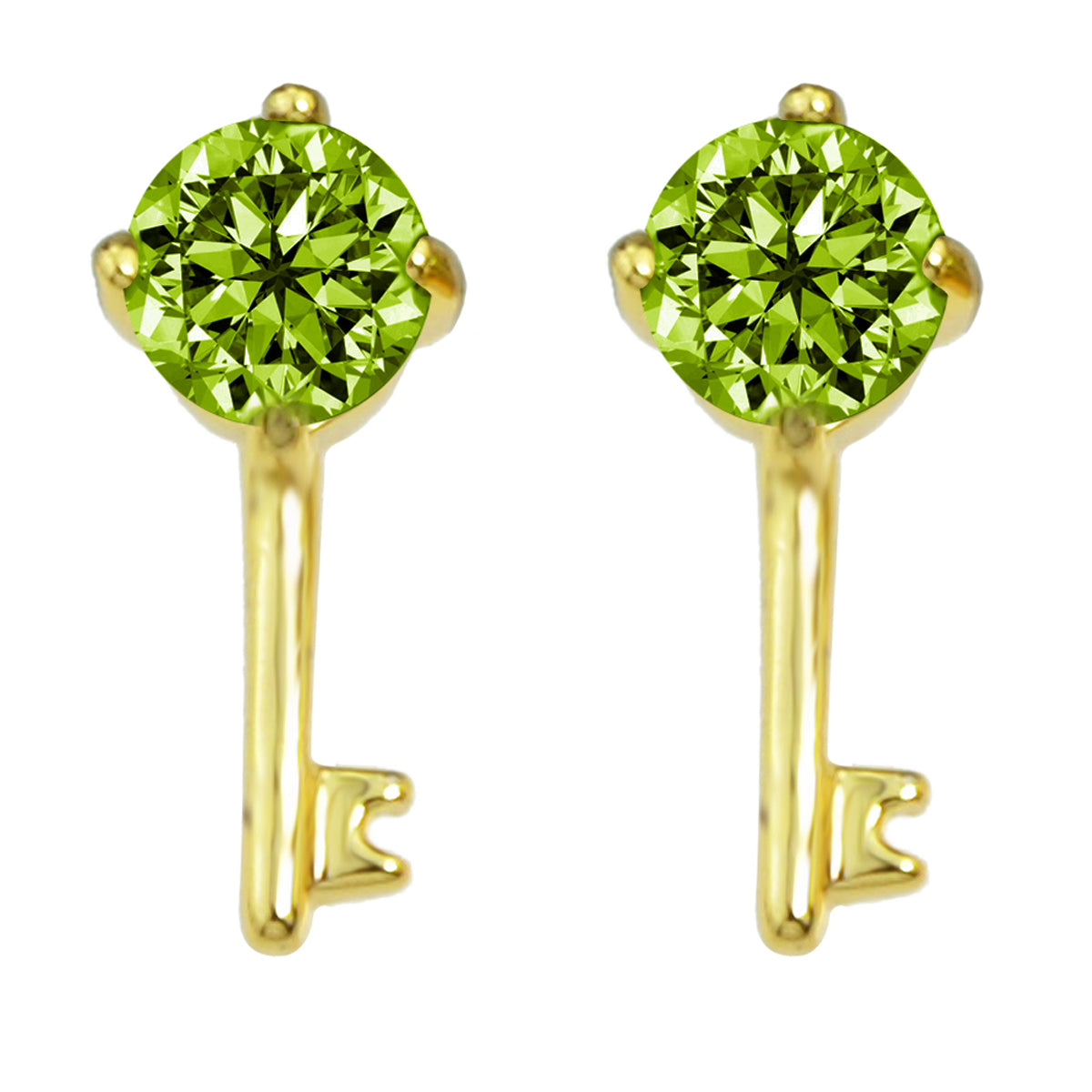 Perfect Wedding Engagement Jewellery Created Cubic Zirconia Key Stud Earrings
