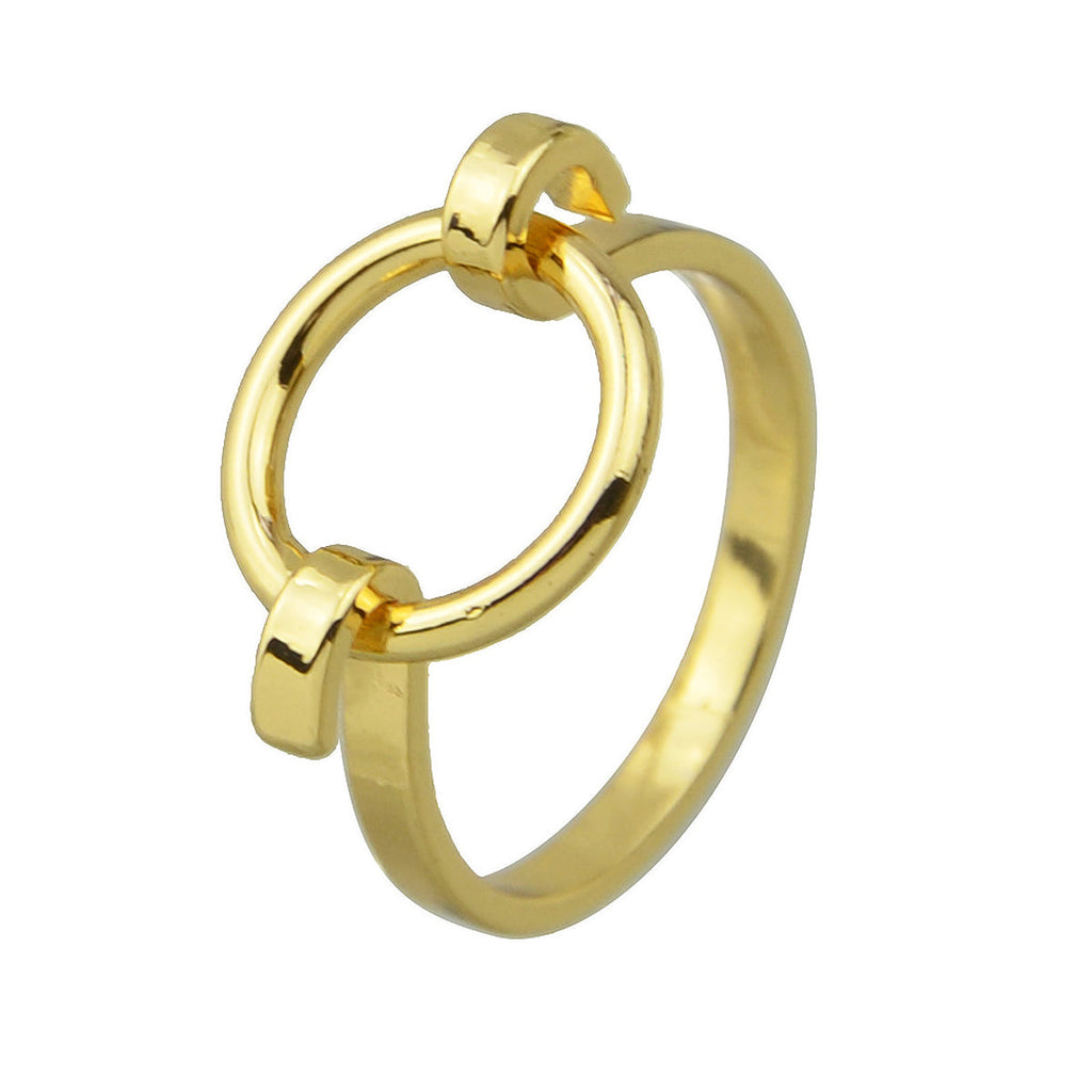 Hippie Jewellery Gold Silver Circle Metal Finger Ring Cool Punk Accessories Gift