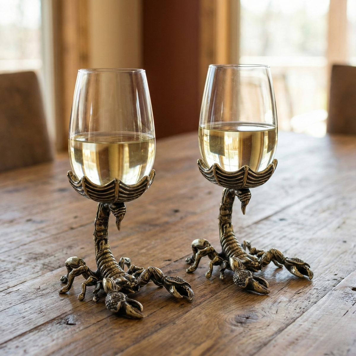 Scorpion Wine Glasses | Set of 1 or 2