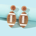 AFL Aussie Football Earrings Resin Footy Stud Rugby Australian Football Jewelry