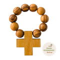 Olivenholz Fingerrosenkranz aus Bethlehem
